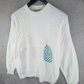 Jacques Jumper Mens Medium M Knitted Vintage 80s Pullover